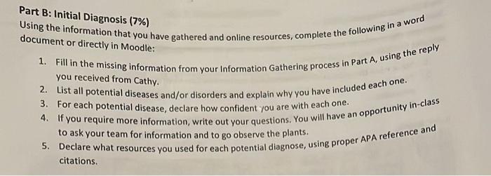 lab is divided into three parts, and each part must be fully