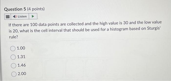 can you answer both! If there are 100 data points are collected