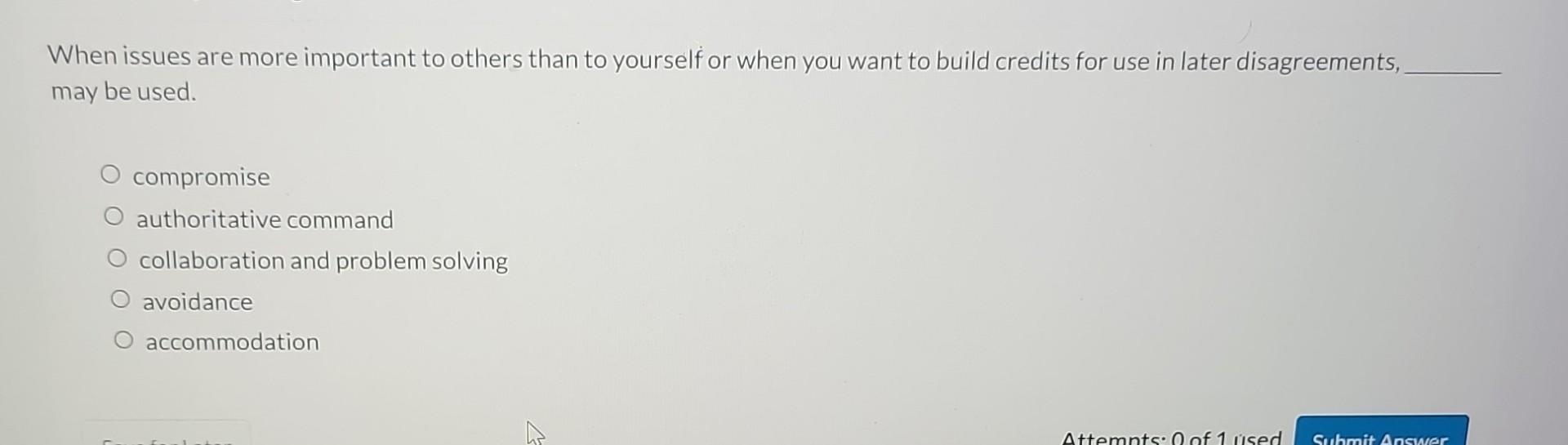 When issues are more important to others than to yourself or