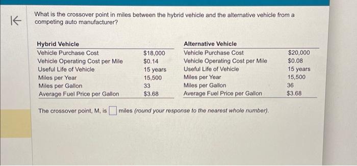 Please help :) I will upvote if correct What is the crossover