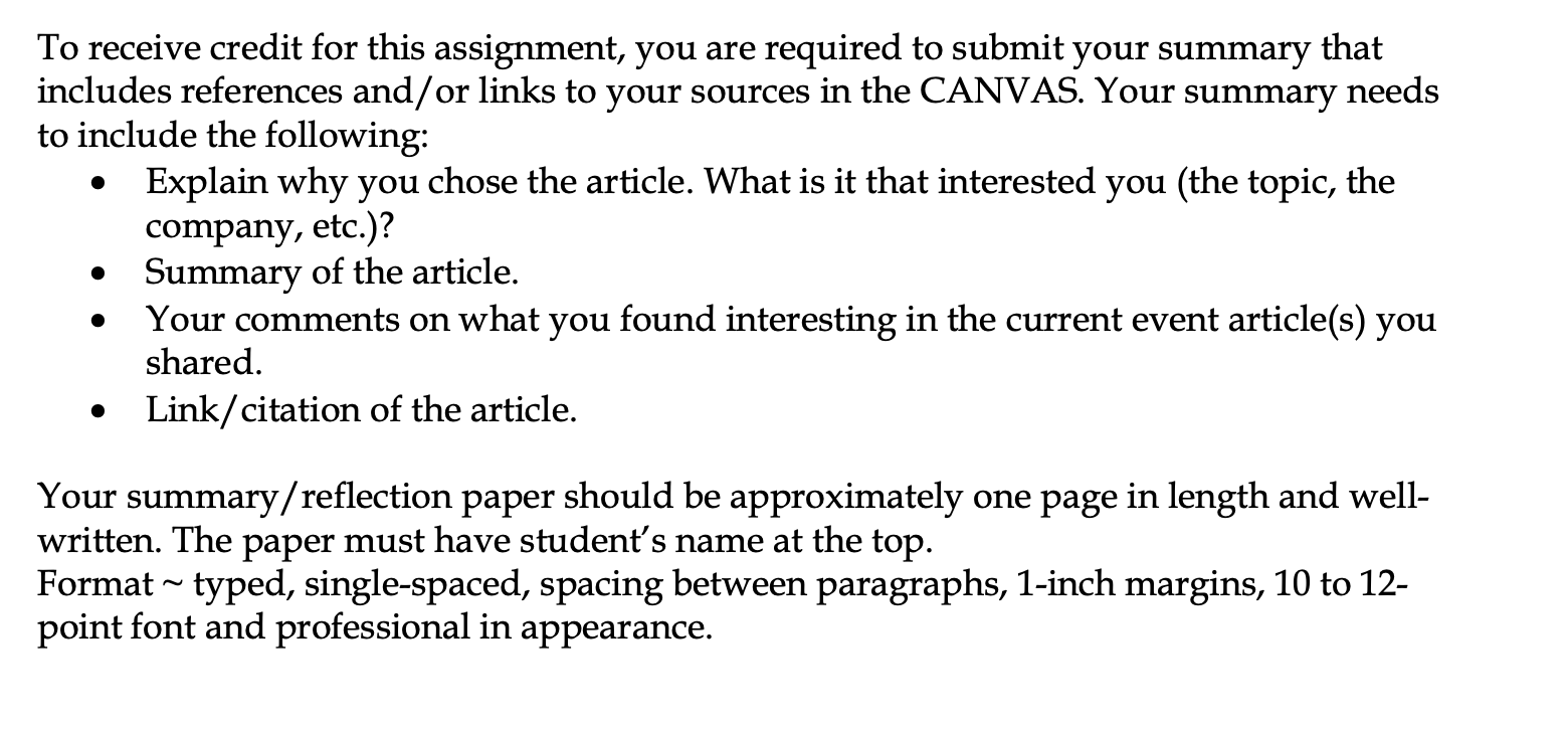 Select a topic in the field of international finance that you wish
