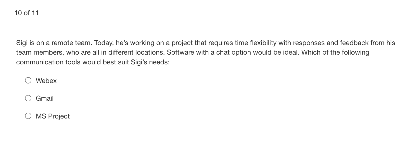 workbook, based on each of their areas of expertise. Each member creates