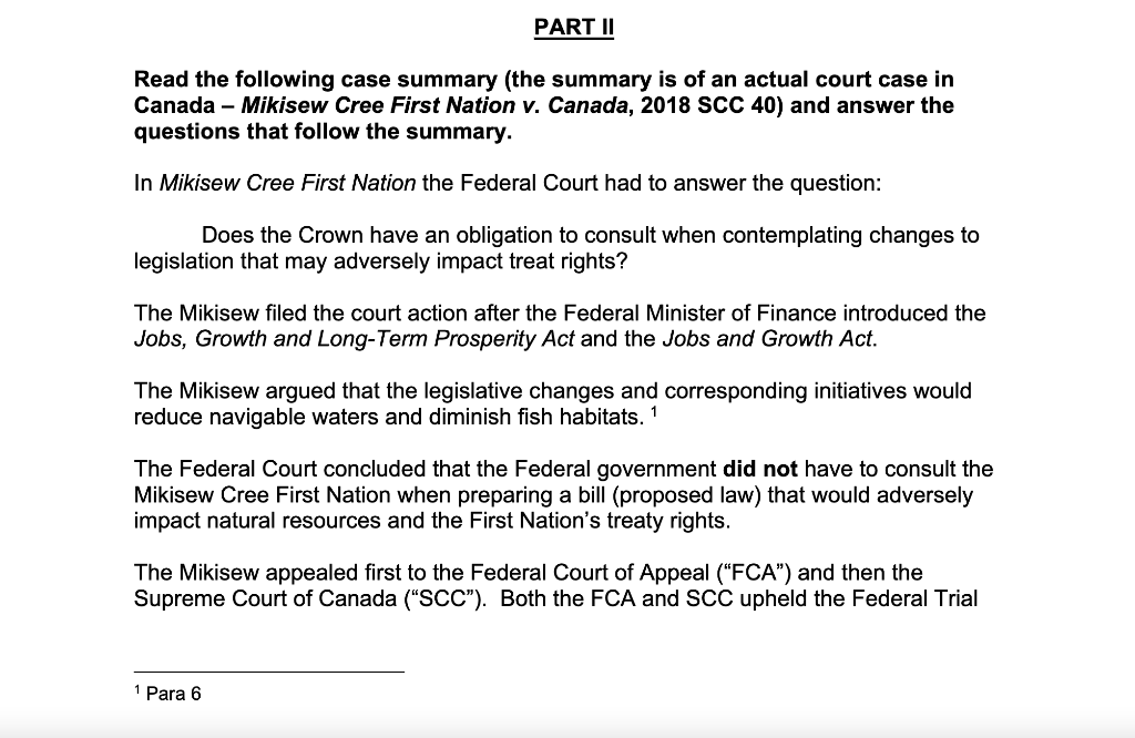 ANSWER THE CASE SUMMARY QUESTIONS! Read the following case summary (the summary