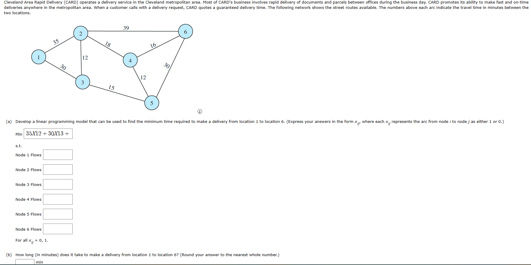 (b) How long (in minutes) does it take to make a