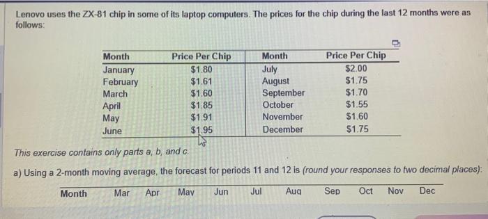 Part C that is shown and the mean absolute deviation based on