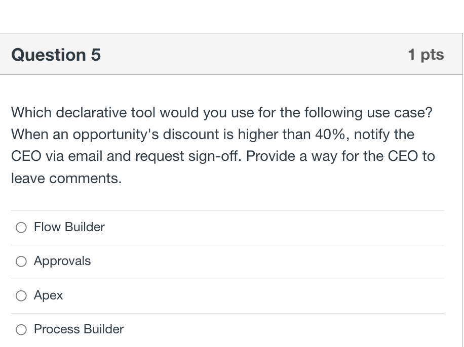  Which declarative tool would you use for the following use case?
