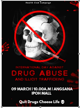 Topic : write a report about 1 page about both posters on