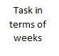  What are the various tasks? When does each taskbegin and end?