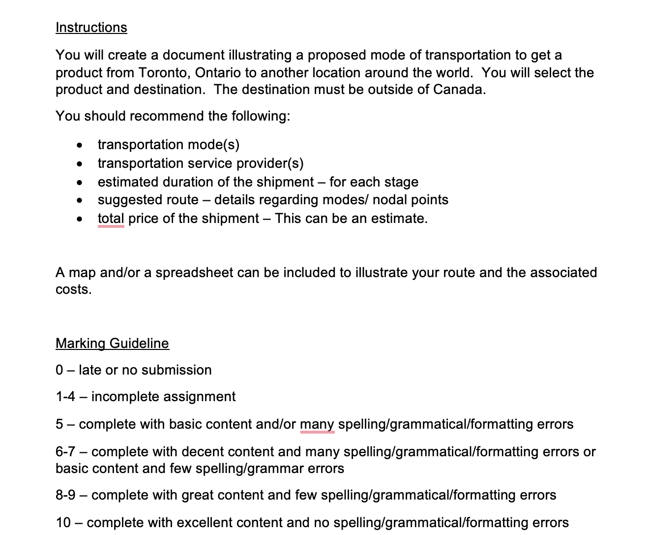  Instructions You will create a document illustrating a proposed mode of