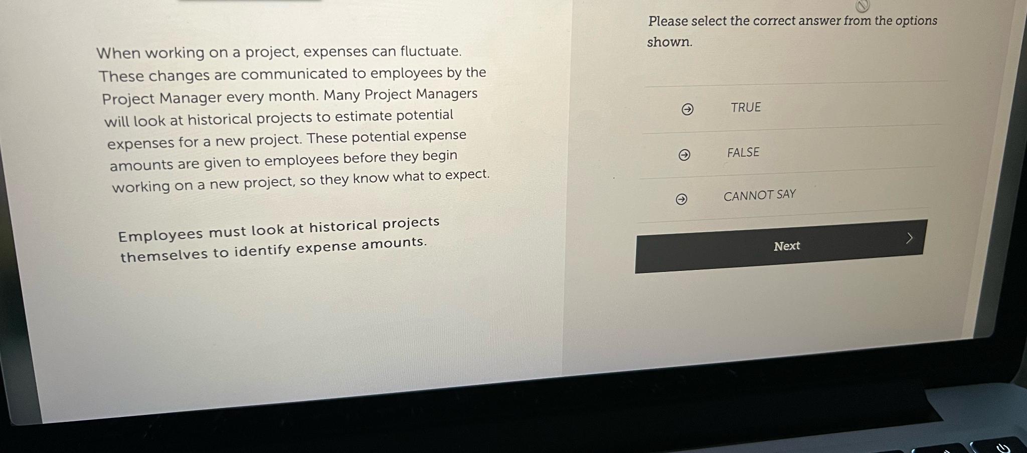  When working on a project, expenses can fluctuate. These changes are