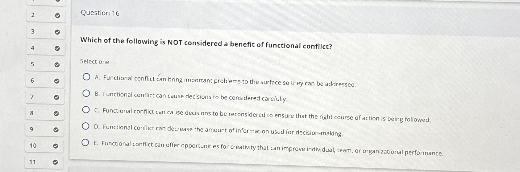  \table[[2,0],[3,0],[4,0],[5,0],[6,0],[7,0],[8,0],[9,0],[10,0],[11,0]] Question 16 Which of the following is NOT considered a