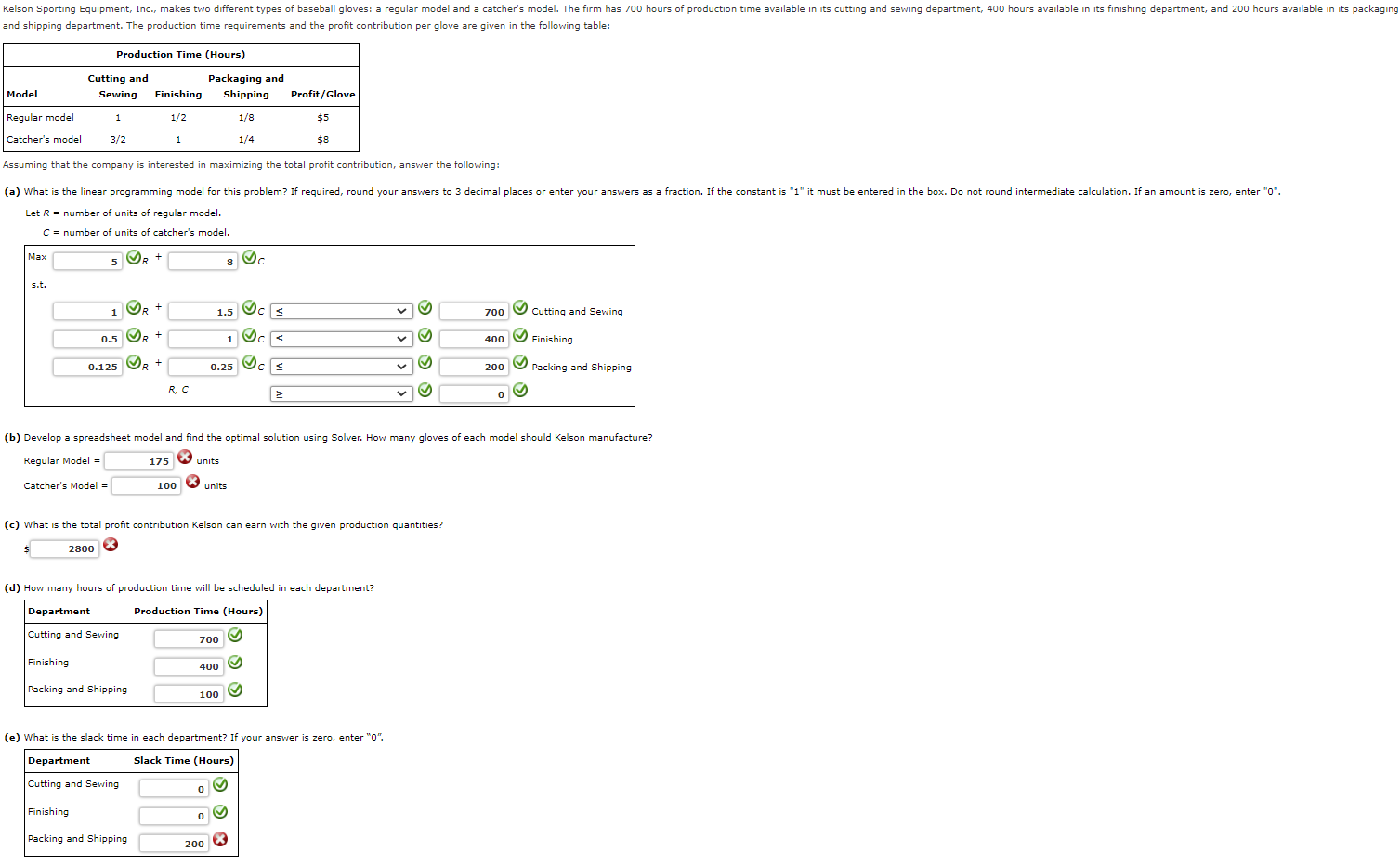 please help me thank you so much (b) Develop a spreadsheet model
