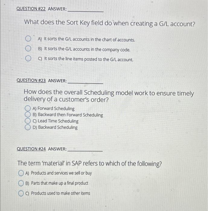  What does the Sort Key field do when creating a G/L