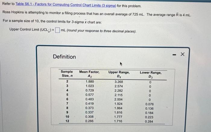  please solve for both UCL AND LCL i will like !