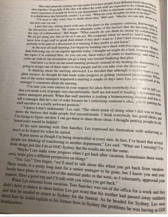 words for each qs CASE STUDY Case Study An Australian Manager in