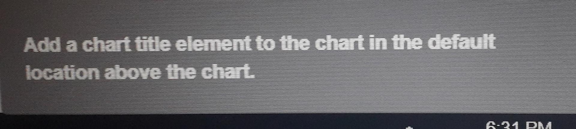  Add a chart title element to the chart in the defanlt