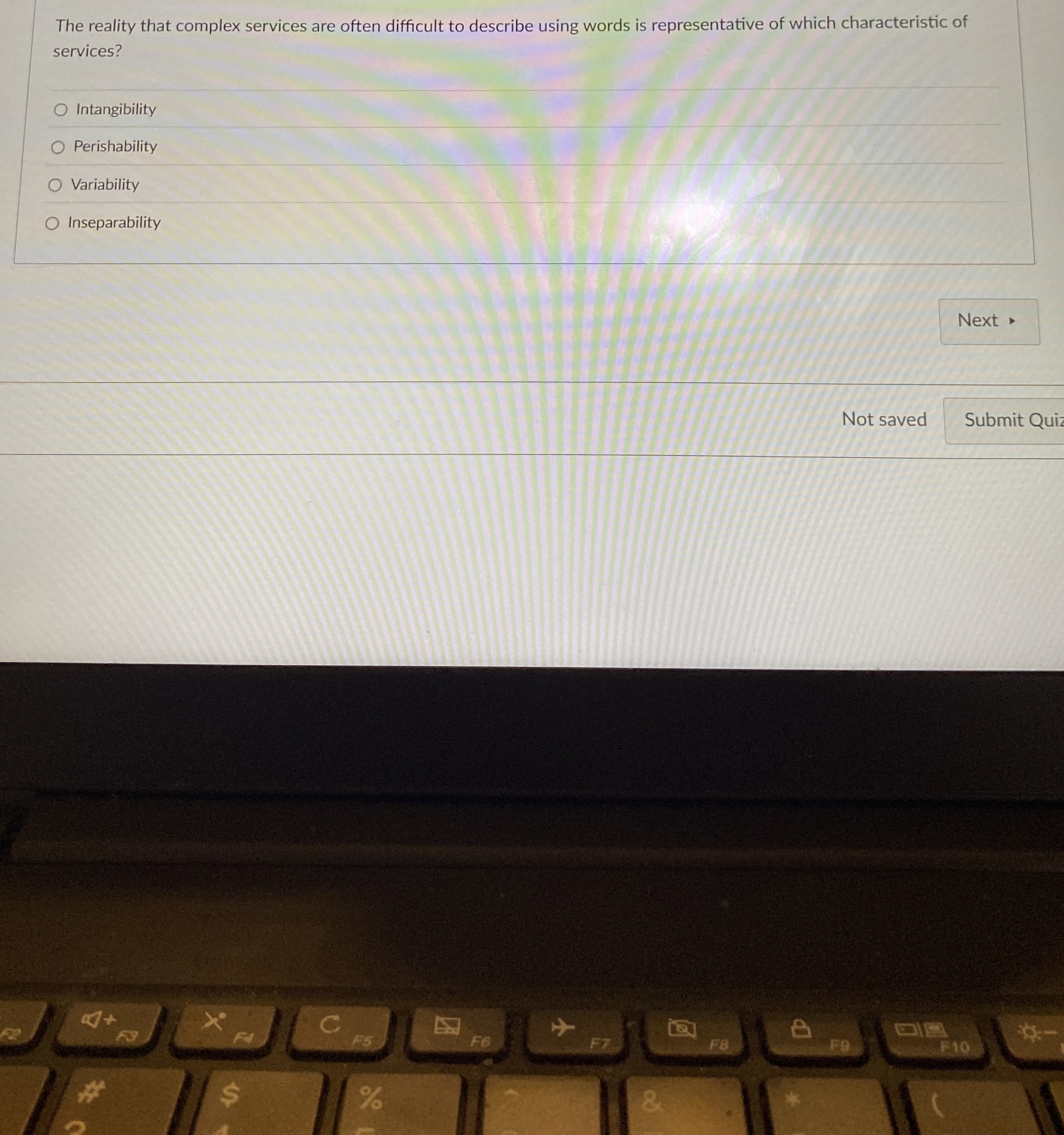  The reality that complex services are often difficult to describe using