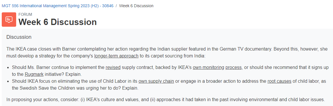  The IKEA case closes with Barner contemplating her action regarding the