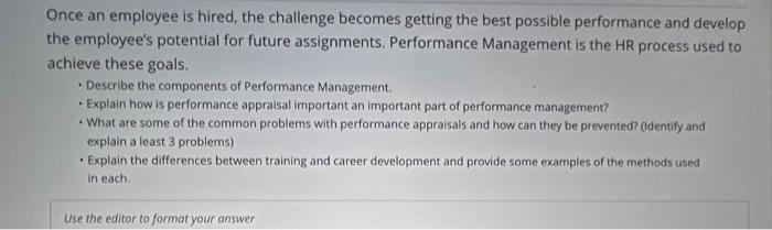 the course is called Human Resource management plezse write monimum 200 words