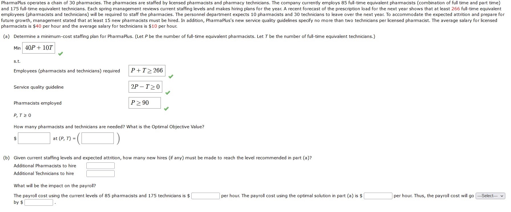 Please explain the steps in to solve this in excel pharmacists