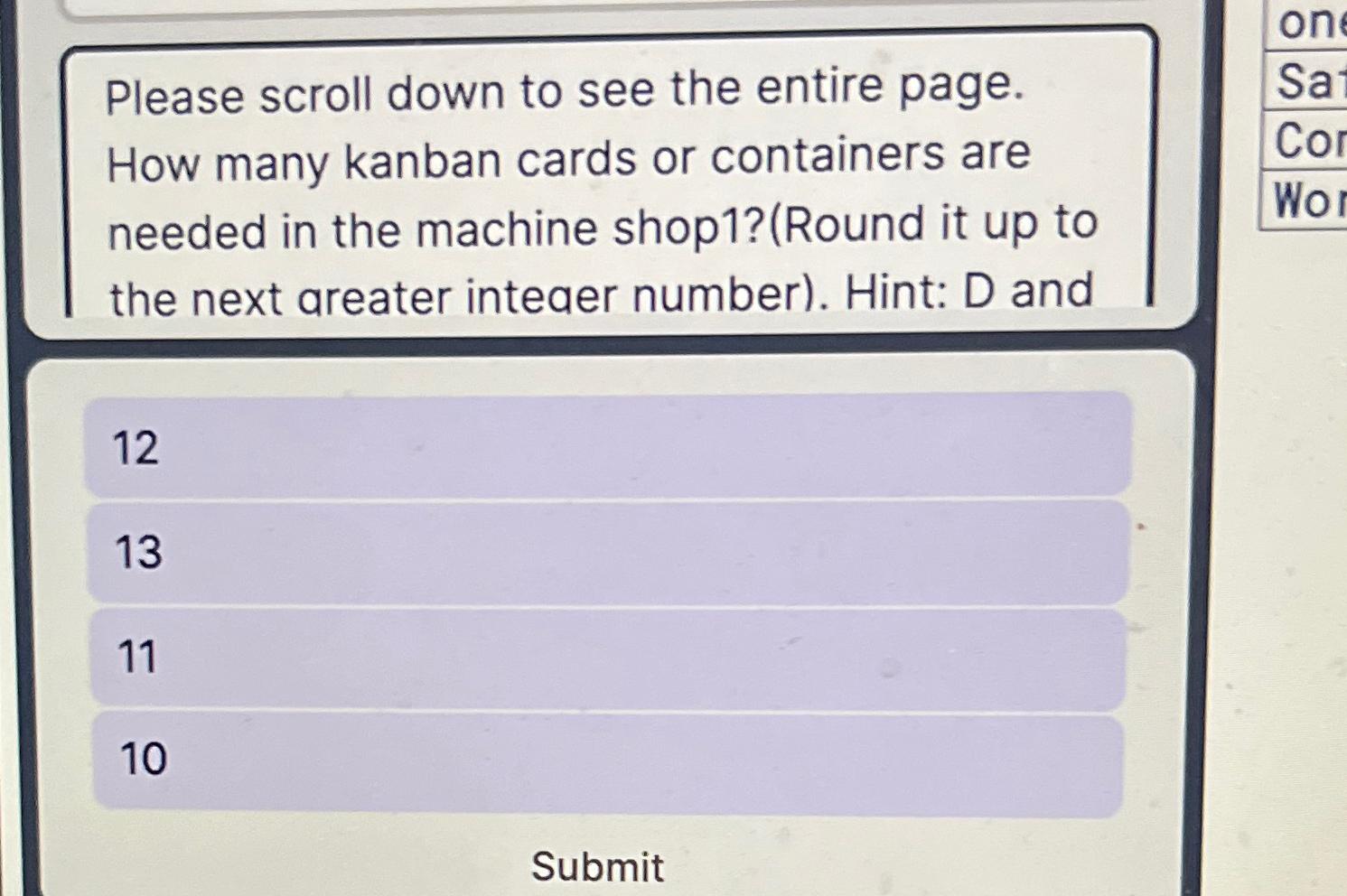  Please scroll down to see the entire page. How many kanban