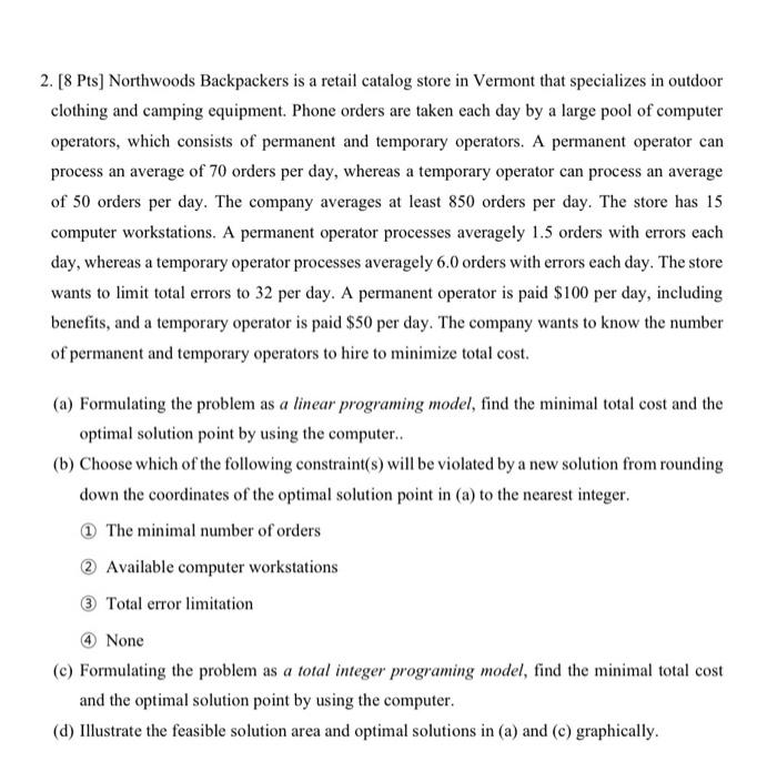  OPERATIONS MANAGEMENT Please be thorough with explanation. For graph using a