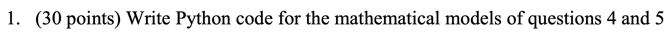 Please solve only the first question the other two questions are