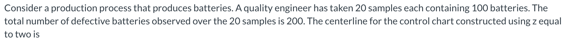 2. The sample standard deviation is? 3. The UCL for the control