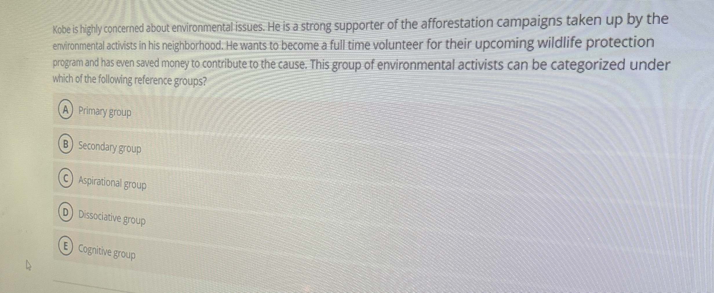  Kobe is highly concerned about environmental issues. He is a strong