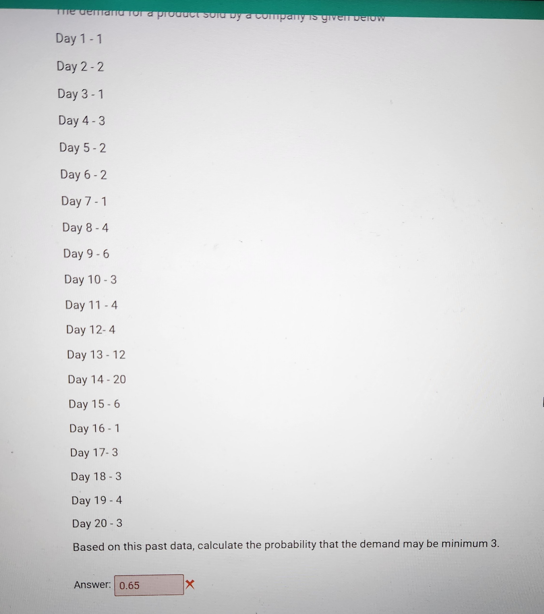  Day 1 - 1 Day 2 - 2 Day 3 -