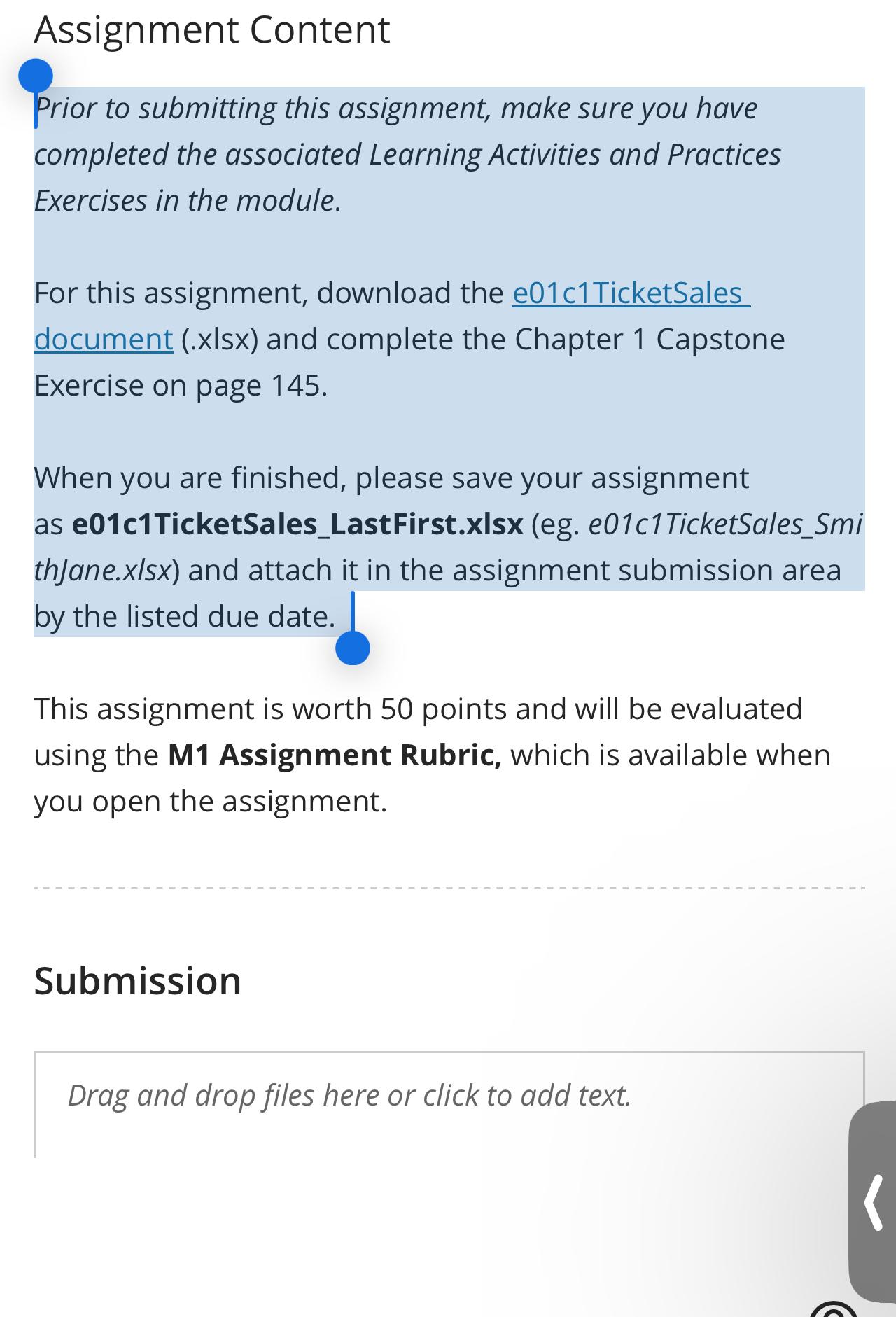  Assignment Content Prior to submitting this assignment, make sure you have