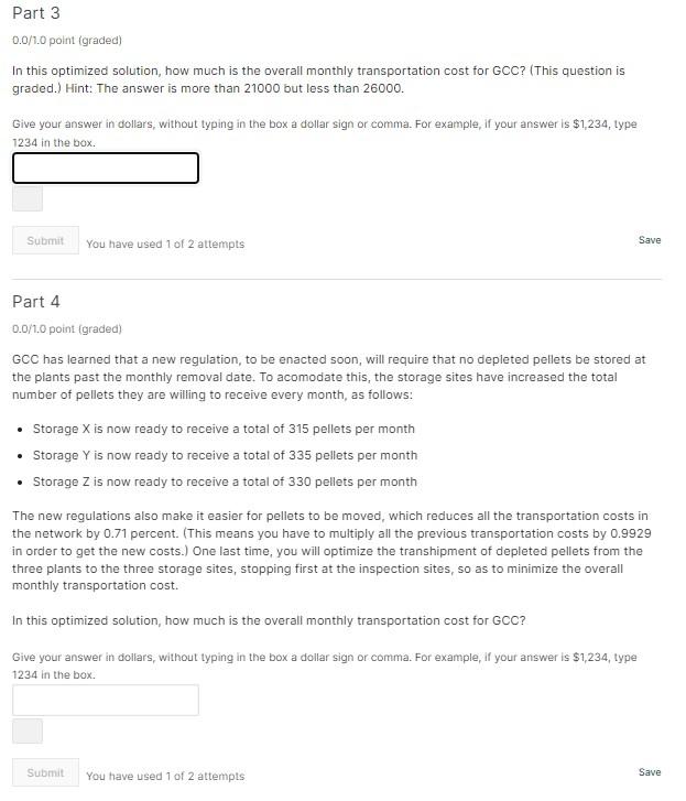 (GCC) hired you as its Logistics Manager in charge of transshipments. GoClean\&Co