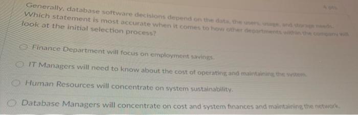 a main reason for doing this? Databases allow companies to use formulas