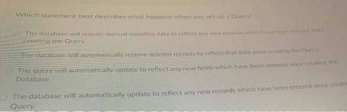 and functions to tabulate the data. Databases are more secure than spreadsheets