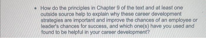  How do the principles in Chapter 9 of the text and