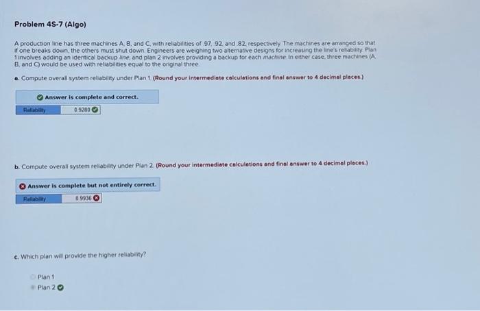 how do i solve for part b? A production line has three