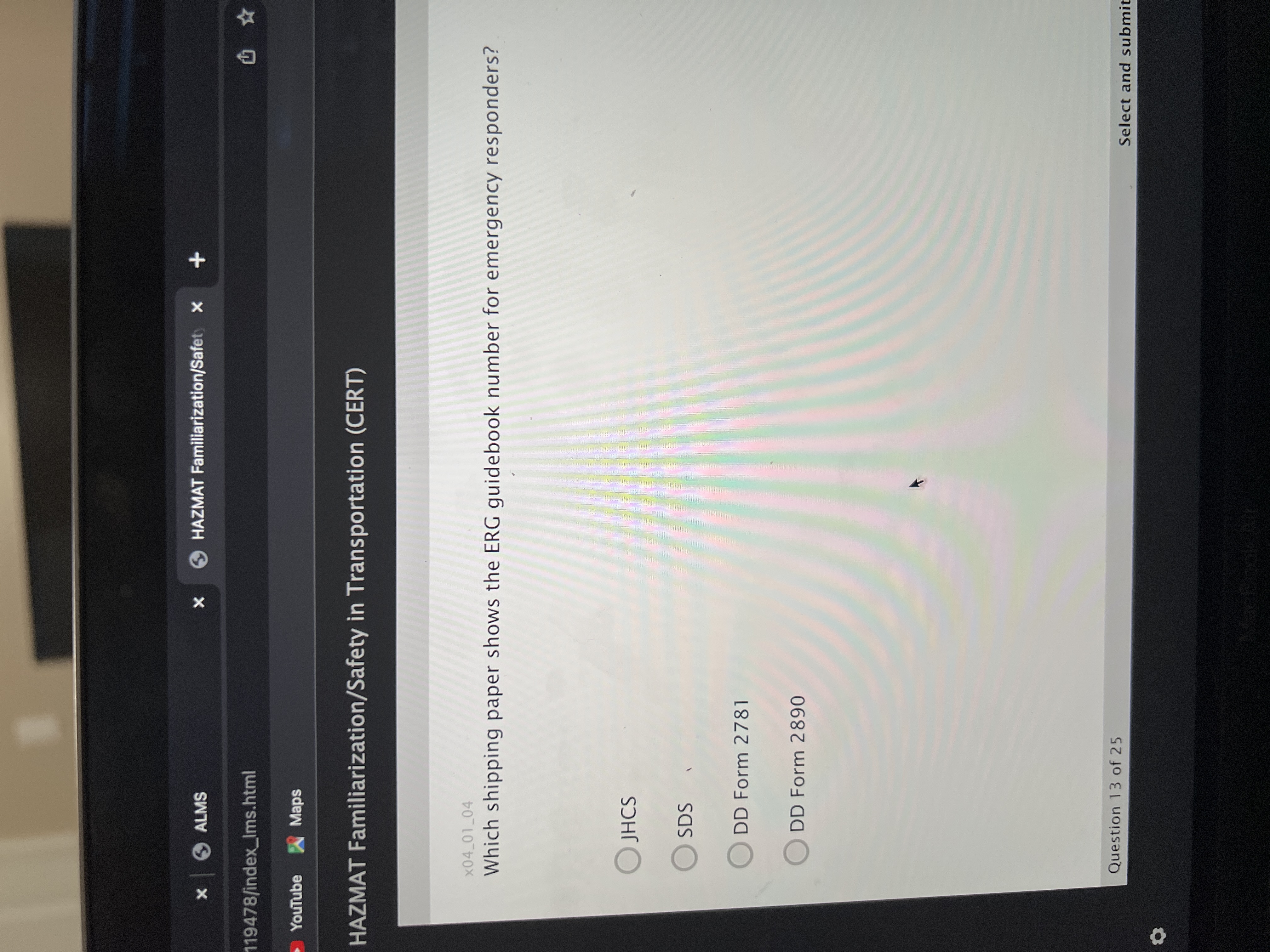 x04_01_04 Which shipping paper shows the ERG guidebook number for emergency