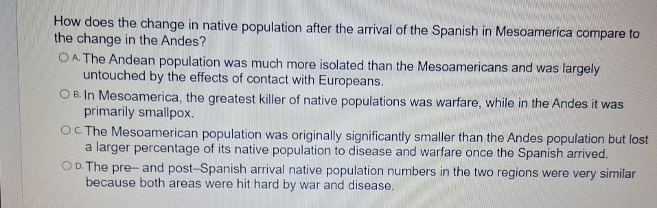  How does the change in native population after the arrival of