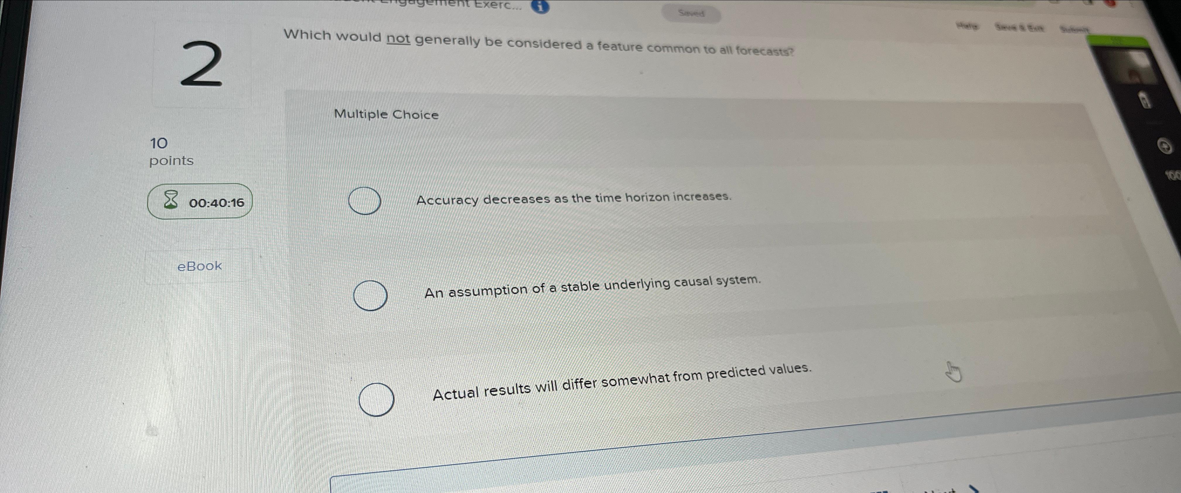 2 Which would not generally be considered a feature common to