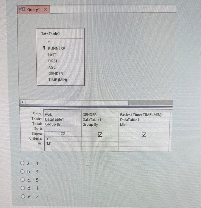 below in Access, how many rows will be produced by the following