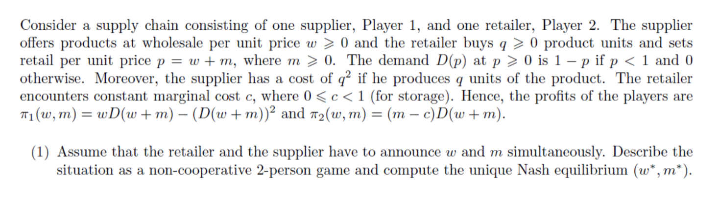 The last expert made a mistake, he didn't include the supplier has