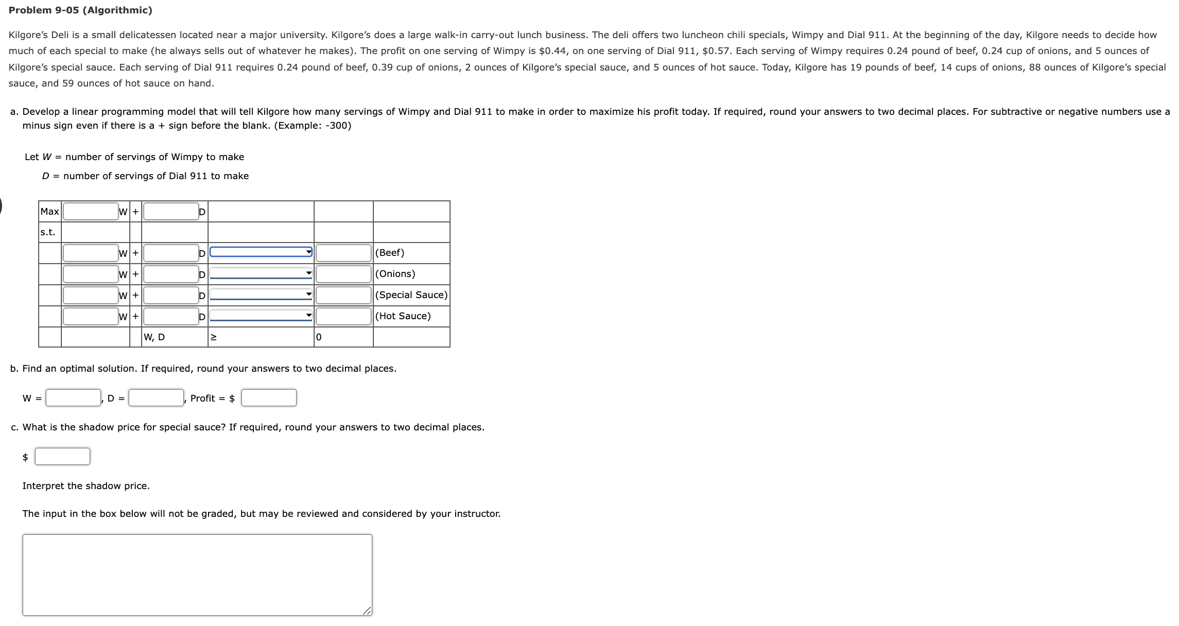 Can you please help me solve this using Excel Solver and showing