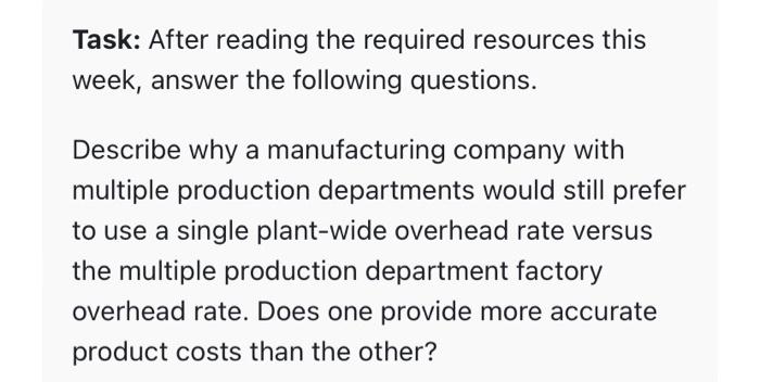  answer correctly for a like Task: After reading the required resources