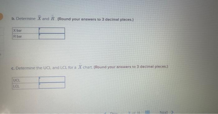 of samples and their measured values are as follows: Use three sigma