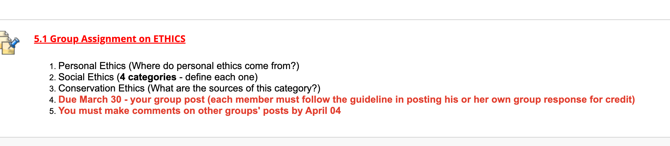  5.1 Group Assignment on ETHICS 1. Personal Ethics (Where do personal