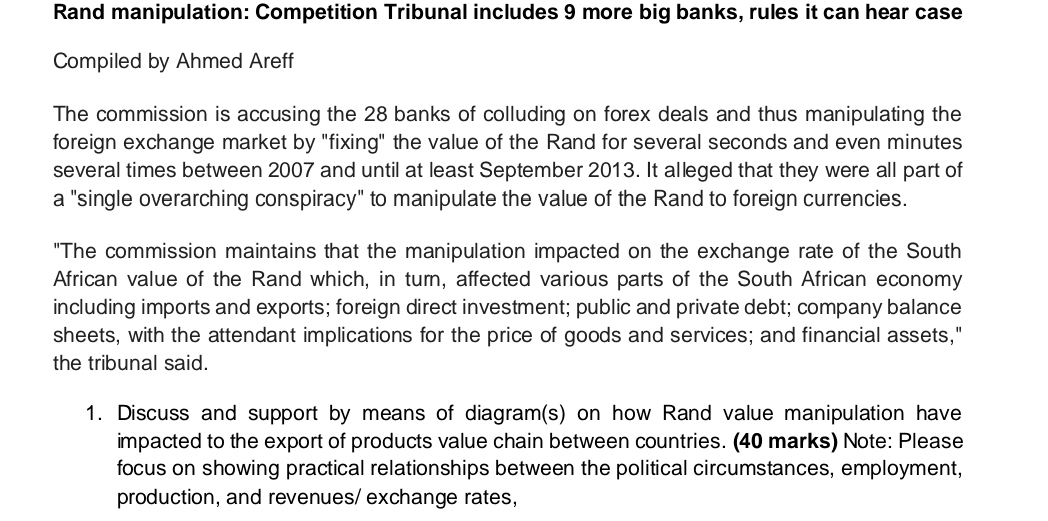  Rand manipulation: Competition Tribunal includes 9 more big banks, rules it