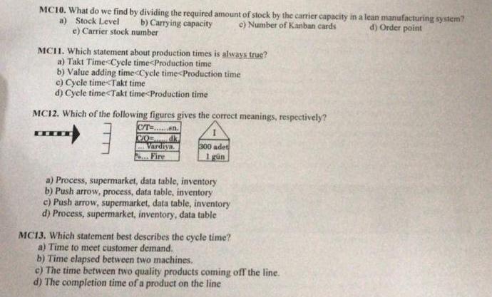  MC10. What do we find by dividing the required amount of