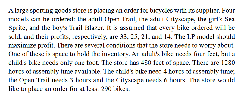 Please answer the 2 part prompt. c. Would optimal solution change