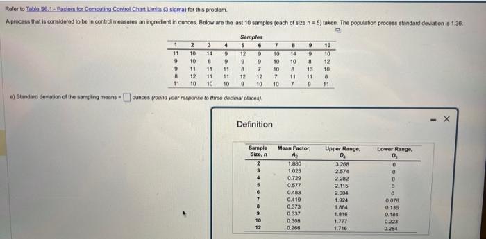  Please answer a,b,c round all the 3 decimals places a) standard