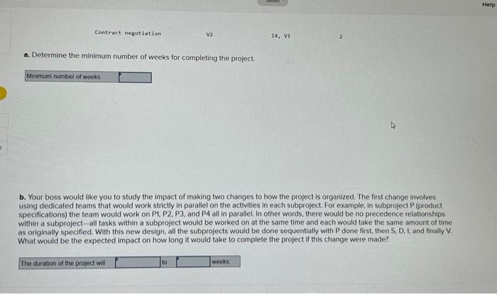 a new cell phone. Your supervisors have already scoped the project, so